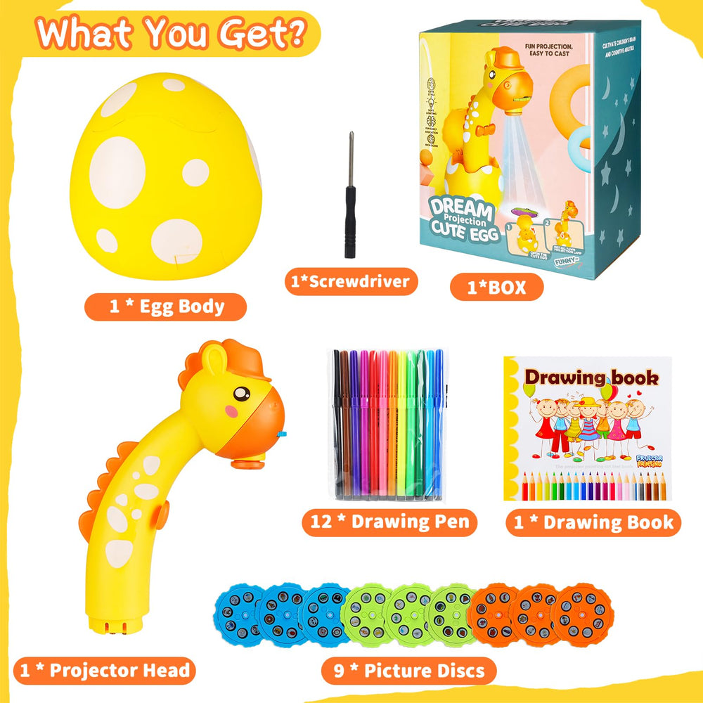KETIEE drawing projector safe ABS materials—child-friendly design with soft edges