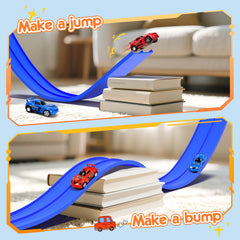 No-assembly setup of KETIEE Flex Tracks for quick playtime