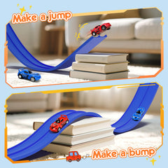 KETIEE Flex Tracks portable racetrack ready for travel and parks.