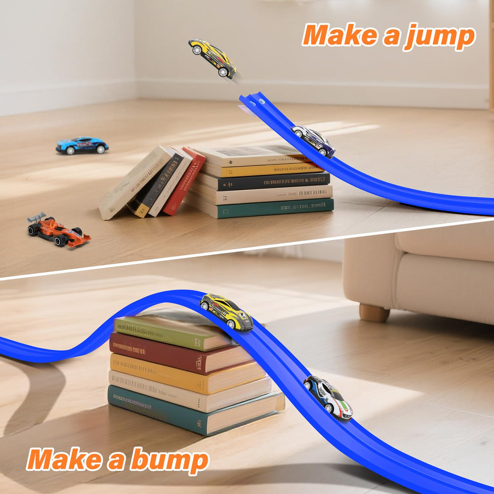 Roll-up design of KETIEE Flex Tracks for easy storage