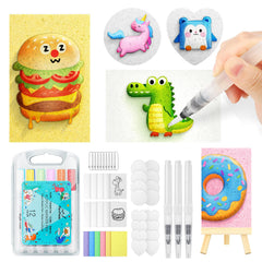 KETIEE Magic Puffy Paint Kit cover with vibrant 3D art ideas for kids