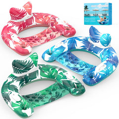 KEUCL pool floats 3-pack chairs provide stable lounging in the water