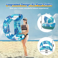 KEUCL pool floats with three air chambers enhance safety and durability