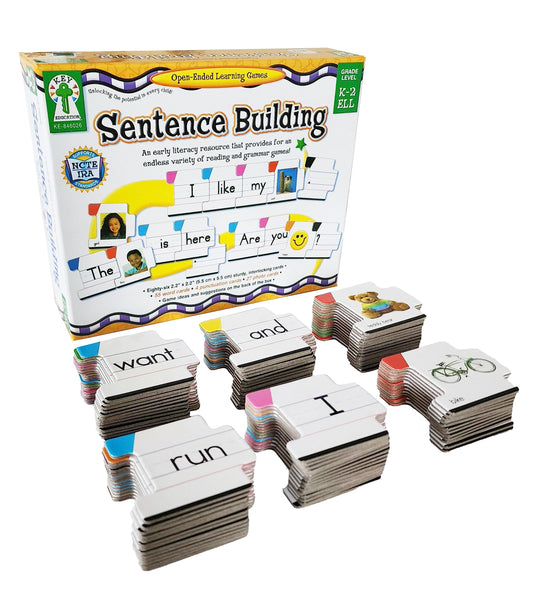 Key Education sentence-building kit with interlocking cards for grammar practice
