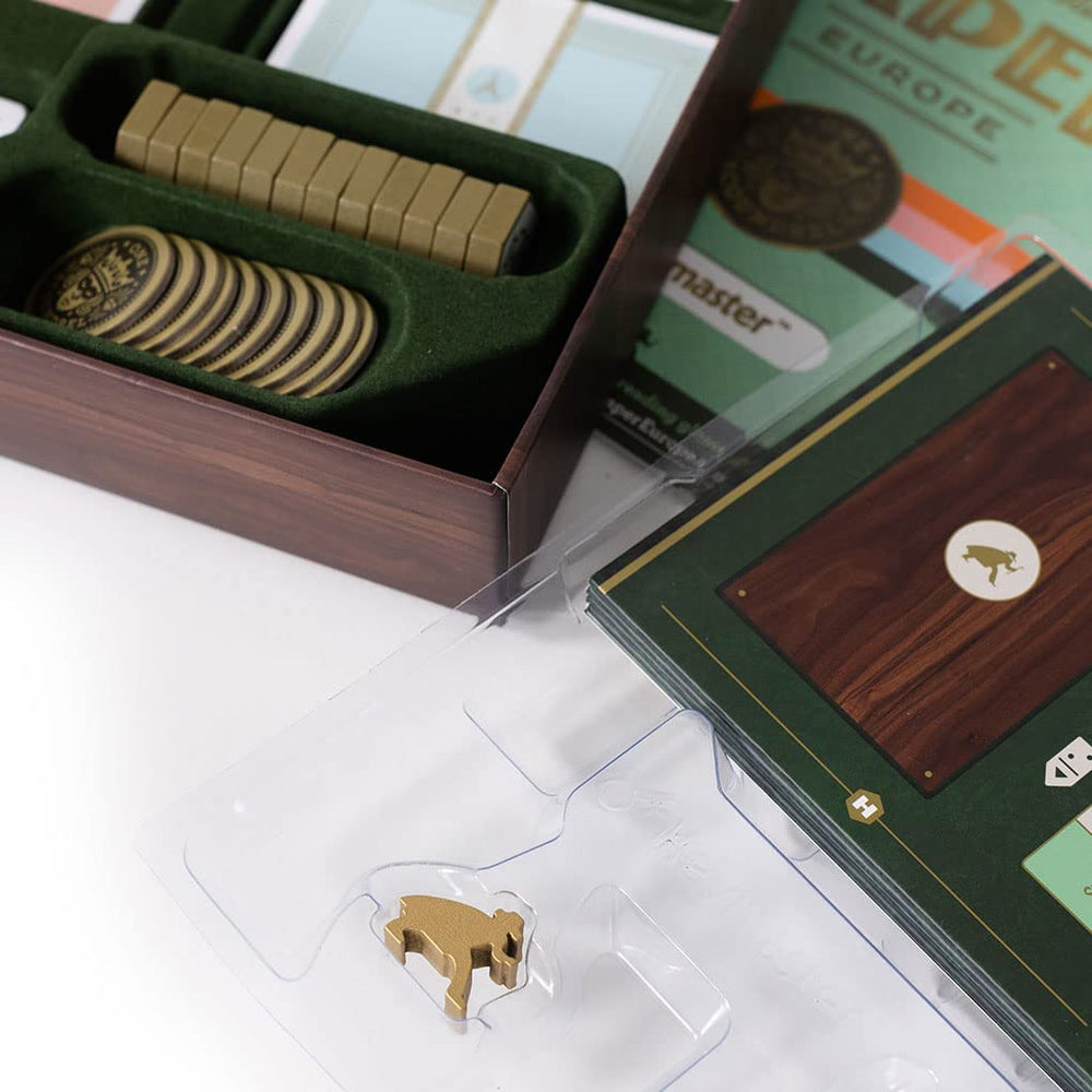 Keymaster Caper Europe deck-based gameplay visuals convey dynamic heist action.