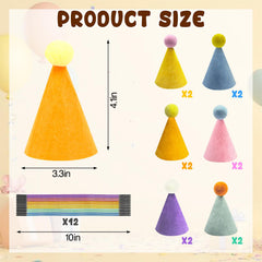 Kezzfpa mini hats brighten home decor and party setups