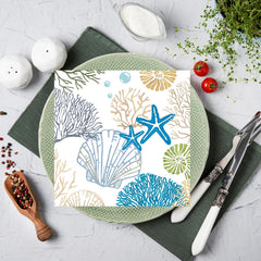 KFJBPB Folded-open 13x13 napkins ready for elegant place settings.