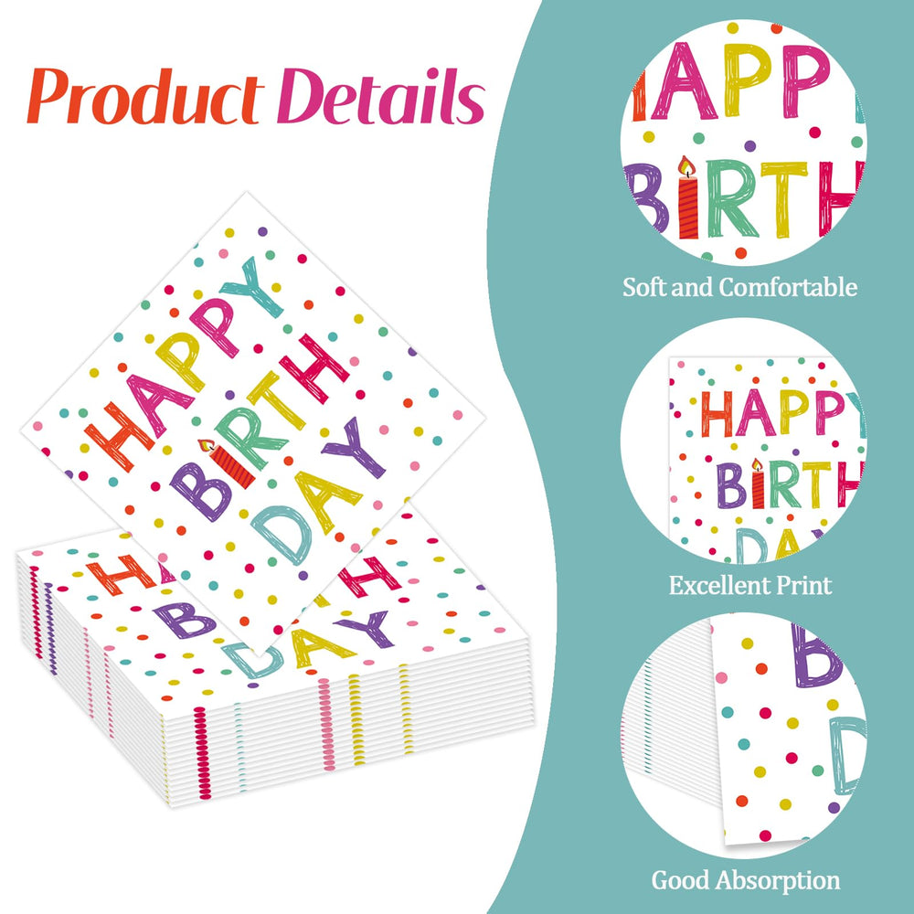 KFJBPB Premium double-layer napkins for soft, strong absorbency