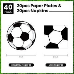 KFJBPB soccer napkins 9-inch for quick cleanups.