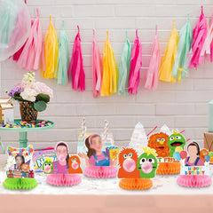 KGNZUIZIU Rachel Girls green honeycomb centerpiece brings fresh party ambiance
