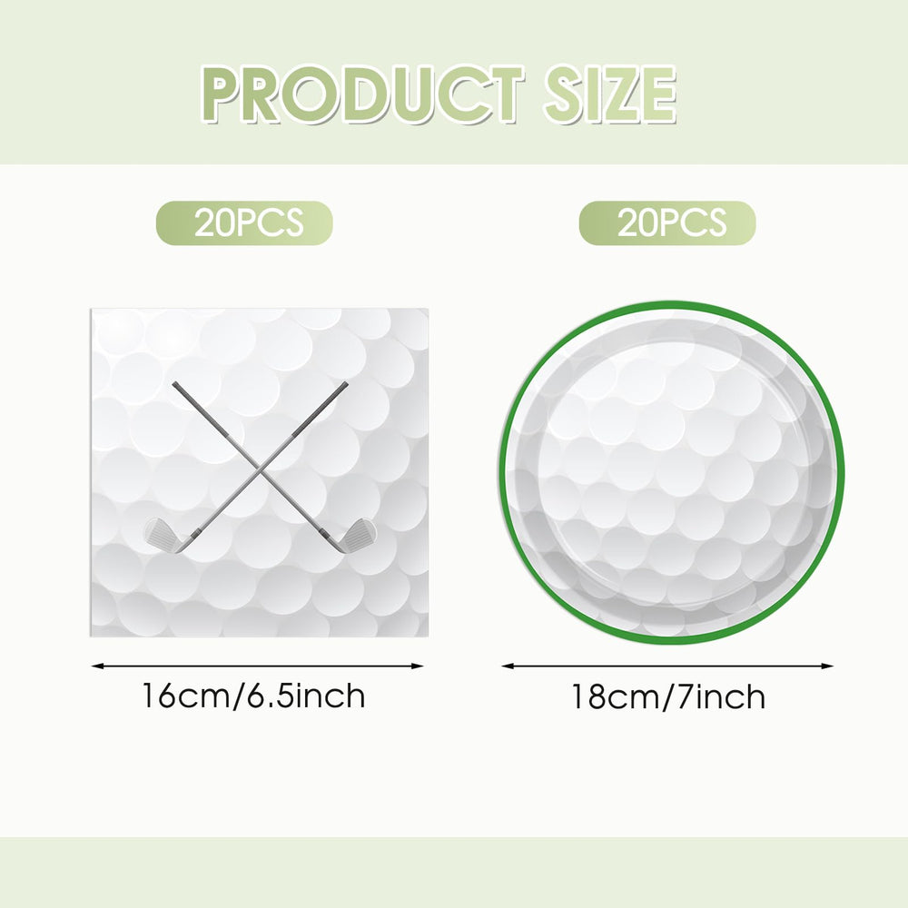 KHAIVI golf plates 13-inch, sturdy outdoor-ready dinnerware for celebrations.