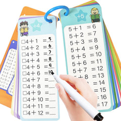 Kiadekoce Addition Flash Cards problems side for independent practice.