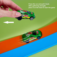 Kiapeak indoor-outdoor race track for versatile play anywhere.
