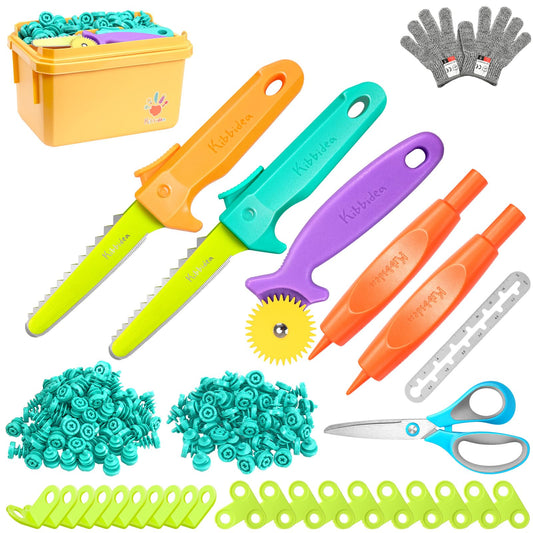Kibbidea Cardboard Tools Kit 170 Pcs in use for imaginative construction projects