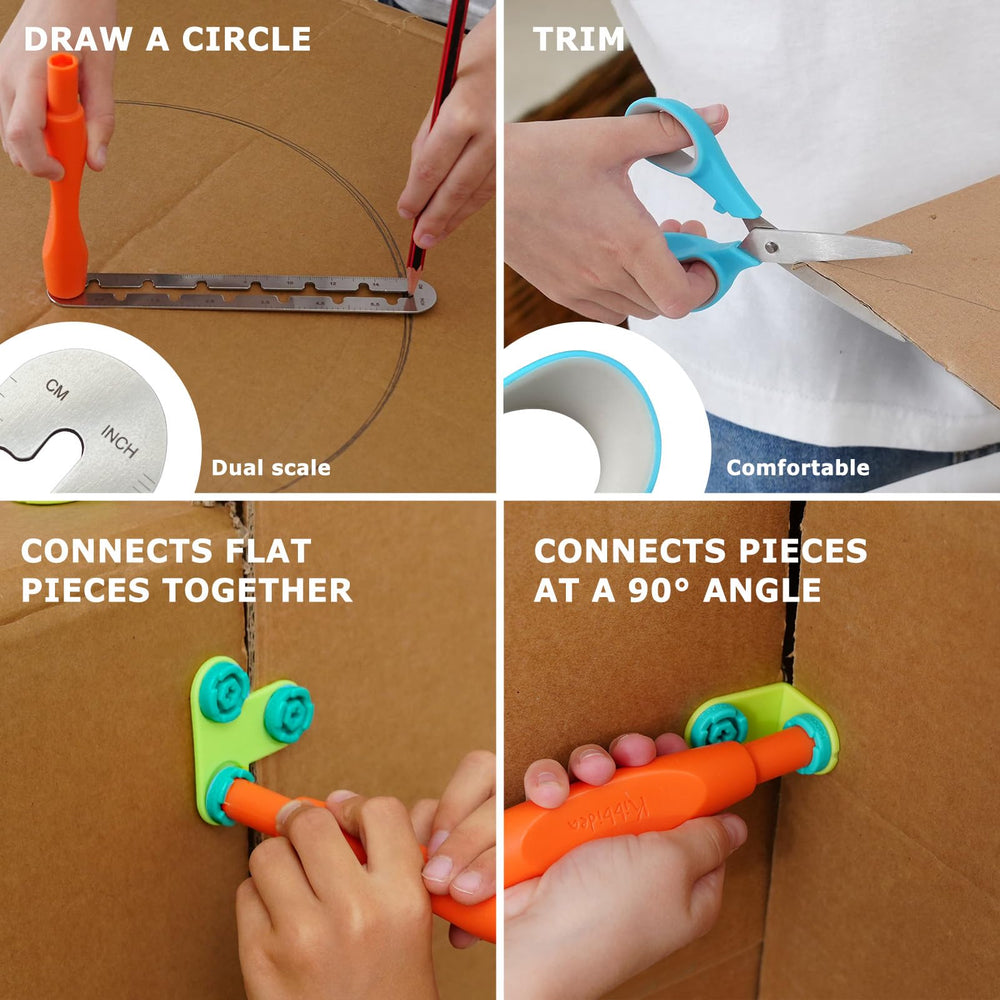 Kibbidea spike and screw drivers for versatile joining