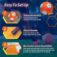 Kickerball size-4 soccer ball for kids and adults training.