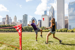 Compact Kickit pack makes travel easy and ready.