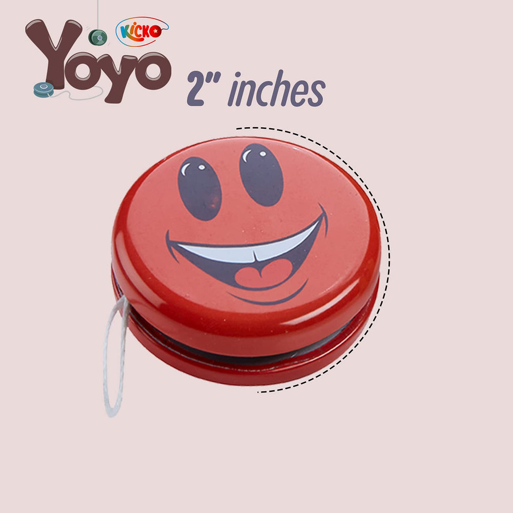 Kicko emoji yo-yo supports hand-eye coordination through simple play.