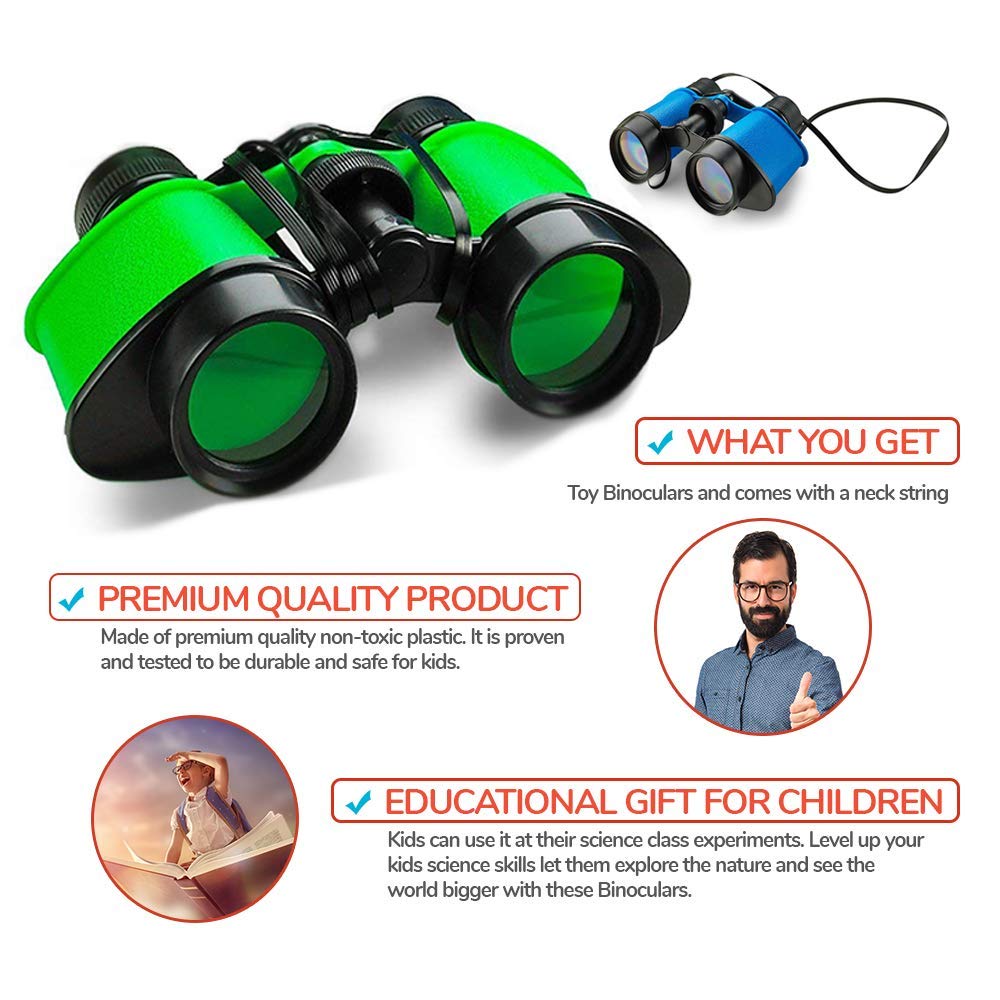 Kicko Toy Binoculars for Kids — colorful design to spark exploration