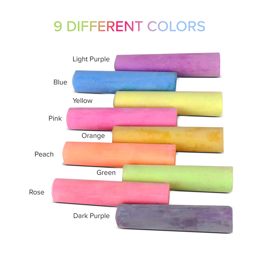 Bright color sticks from Kid Made Modern enhance sidewalk drawings.