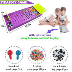 KIDAMI Code Breaker pieces laid out for logical codes puzzle