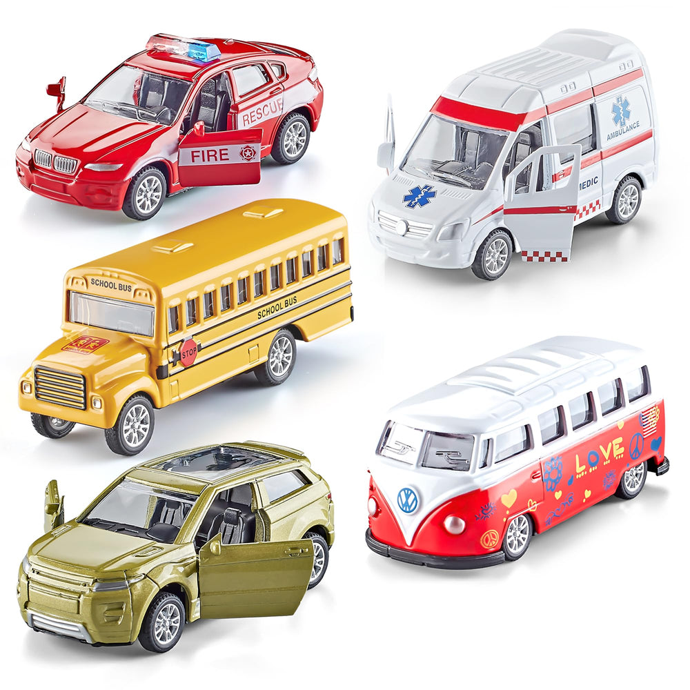 KIDAMI die-cast van with open doors for engaging play