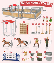 KIDBEST Mustang foal enhances nurturing play and horse care routines.