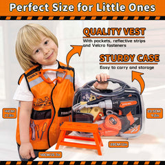 KidBloom Toddler Tool Set Vest with pockets for role-play and discovery