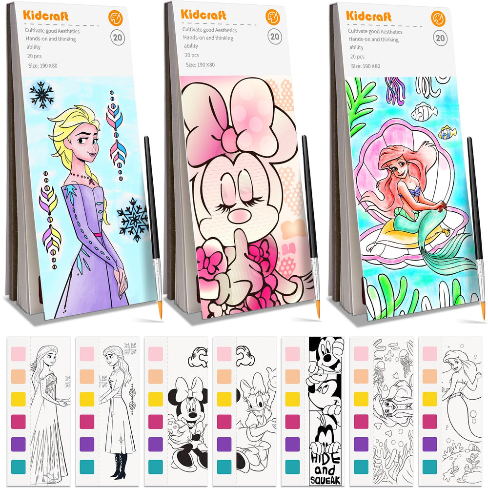 Kidcraft Paint with Water book cover shows bright artwork for mess-free fun.