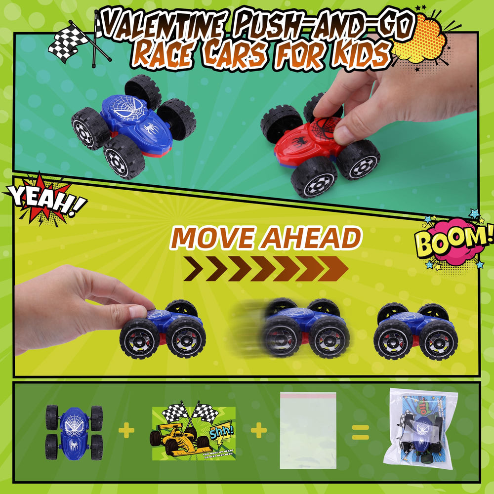Kiddelo 24 card Valentines set with matching cards for easy classroom exchanges