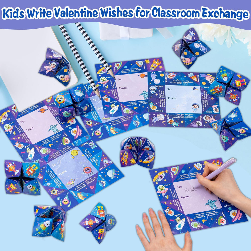 Kiddelo classroom exchange valentines blue cards for school events