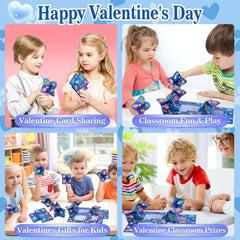 Kiddelo space valentines envelopes blue ready to gift without mess