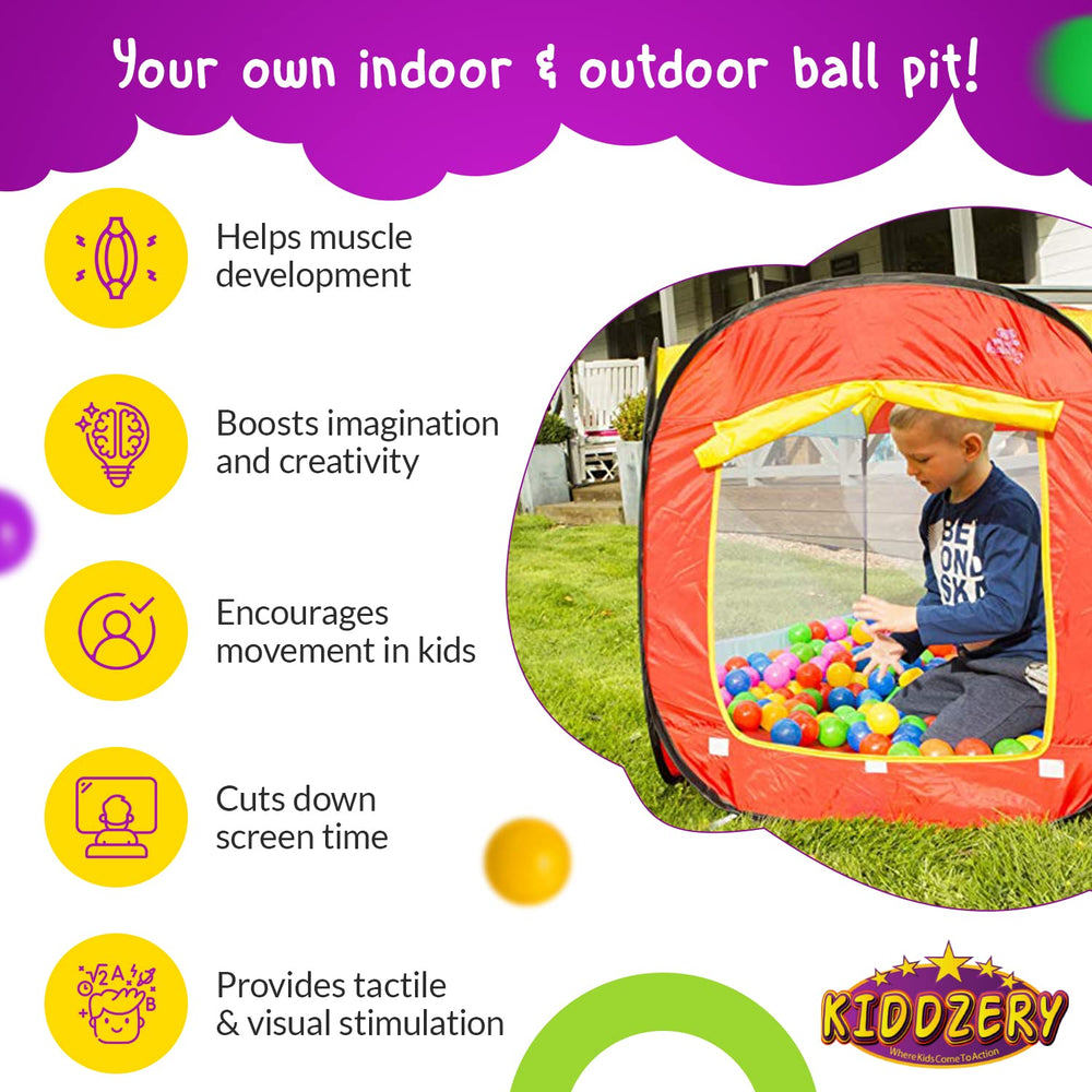 Kiddey ball pit easy setup and quick folding for travel or storage.