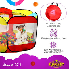 Kiddey ball pit large base 50x30 with 56-inch height for spacious play.