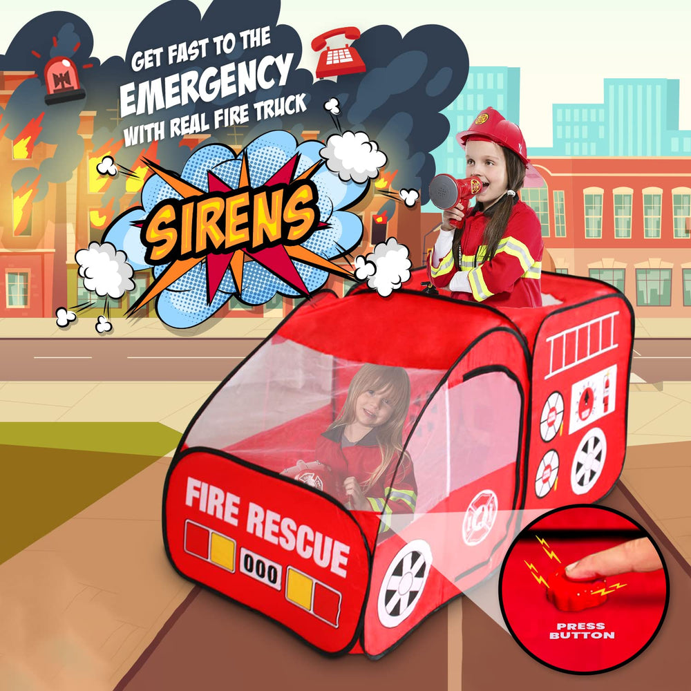 Kiddey firefighter costume helps kids step into heroic roles during play.