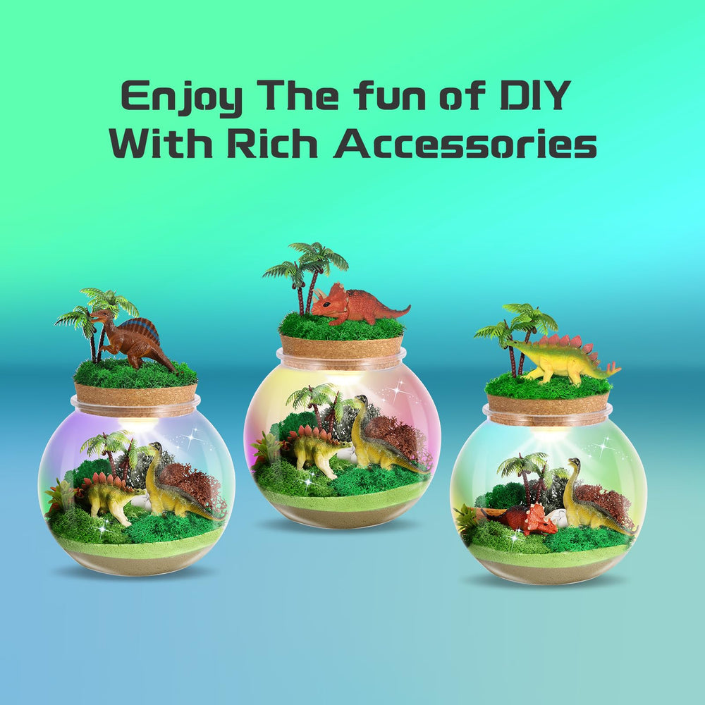 Kiddgroo dinosaur figures moss and accessories spark imaginative dioramas