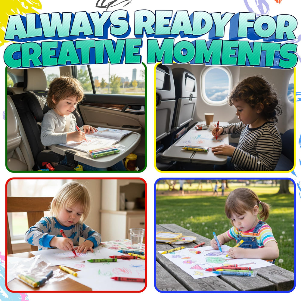 KiddieLoot bulk crayons durable paraffin wax resists breakage during play