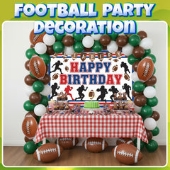 KiddieLoot durable PVC football beach ball withstands playtime and outdoor events with reinforced seams.