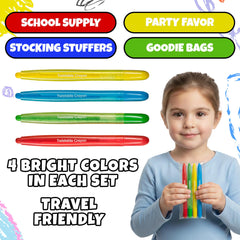 KiddieLoot twistable crayons with no-sharpen design keep little hands clean.