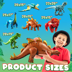 KiddieLoot Tyrannosaurus inflatable dino for dynamic play and pool adventures.