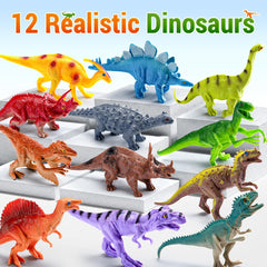 Kiddiworld Brontosaurus figure shown among other dinos for large-scale play