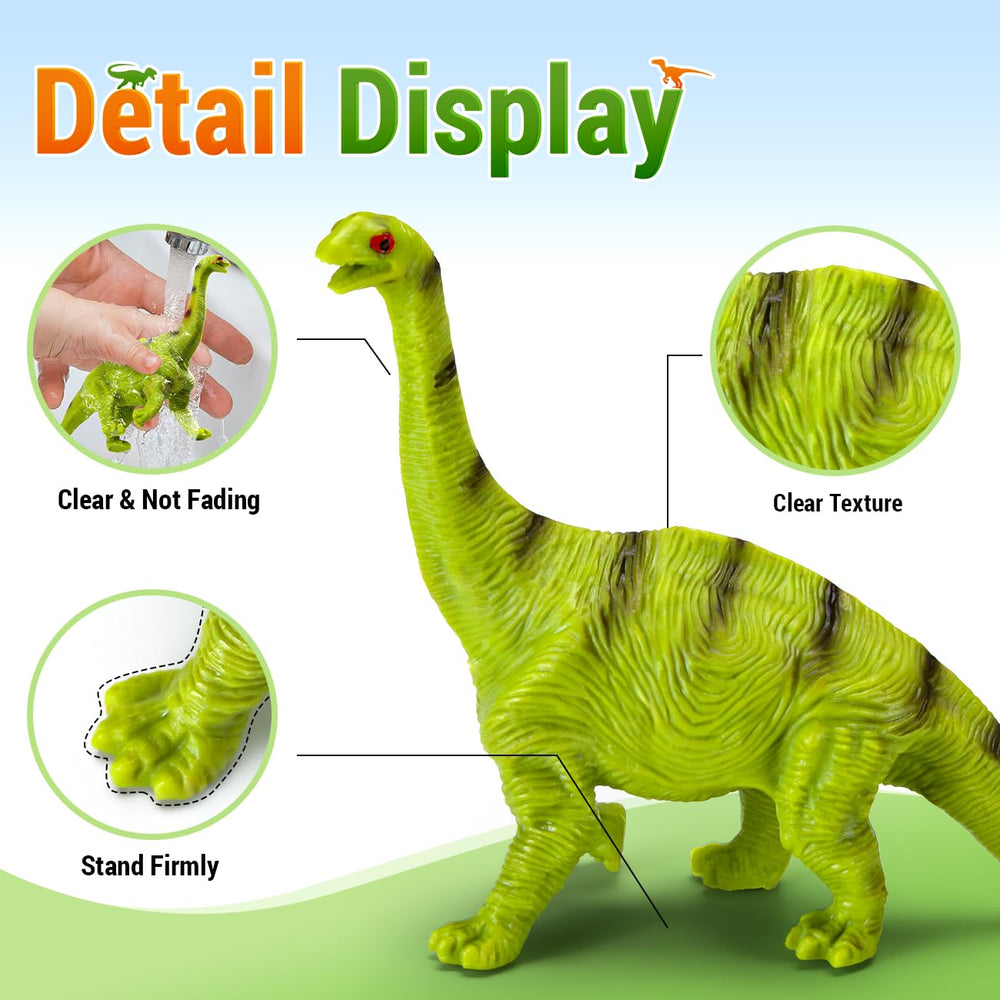 Kiddiworld colorful dinosaur set arranged for storytelling and learning