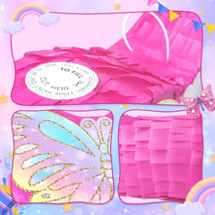 KiDEPOCH butterfly pinata made of bright colored paper for eye-catching decor.