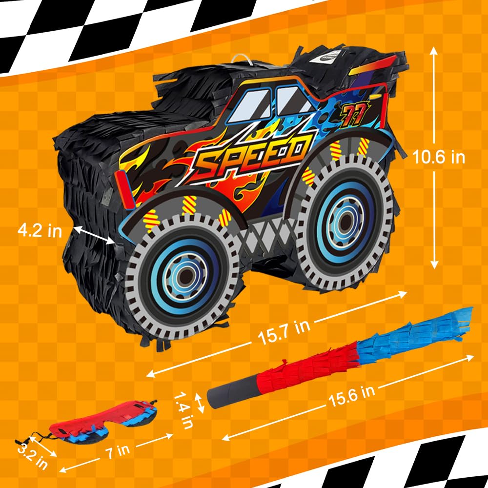 KiDEPOCH Pinata Car fill marker guides straightforward loading of candies and small toys