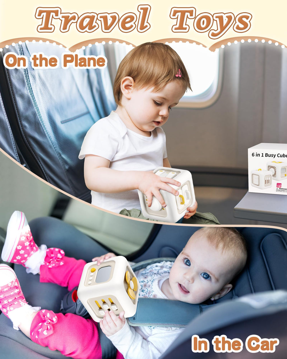 Kidific 6-in-1 Busy Cube open-close drawer supports fine motor skills.
