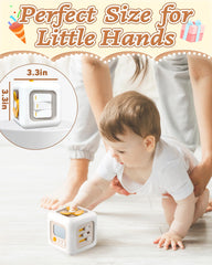 Kidific 6-in-1 Busy Cube playtime promotes screen-free learning and focus.