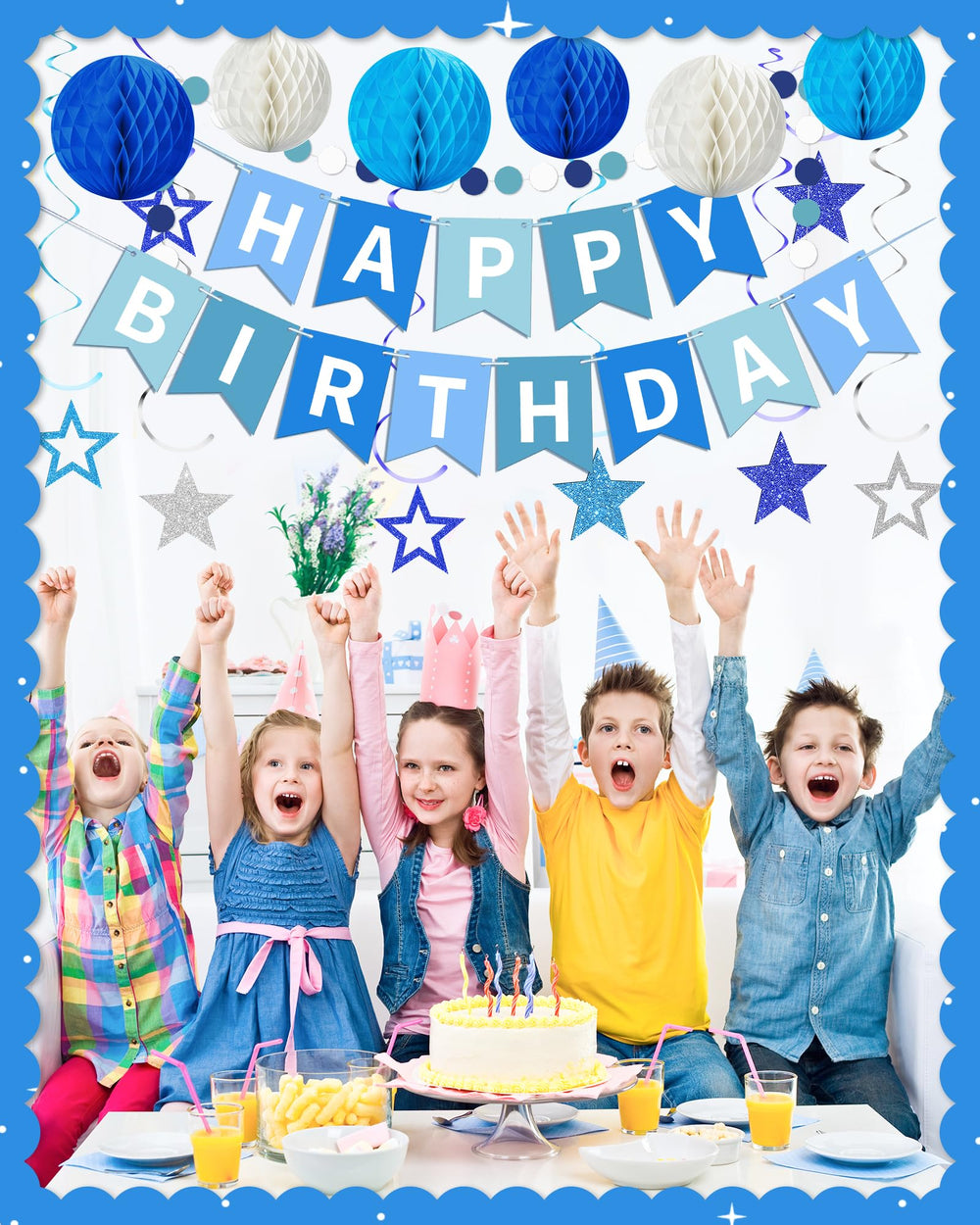 Kidific birthday decorations set provides a ready made party backdrop