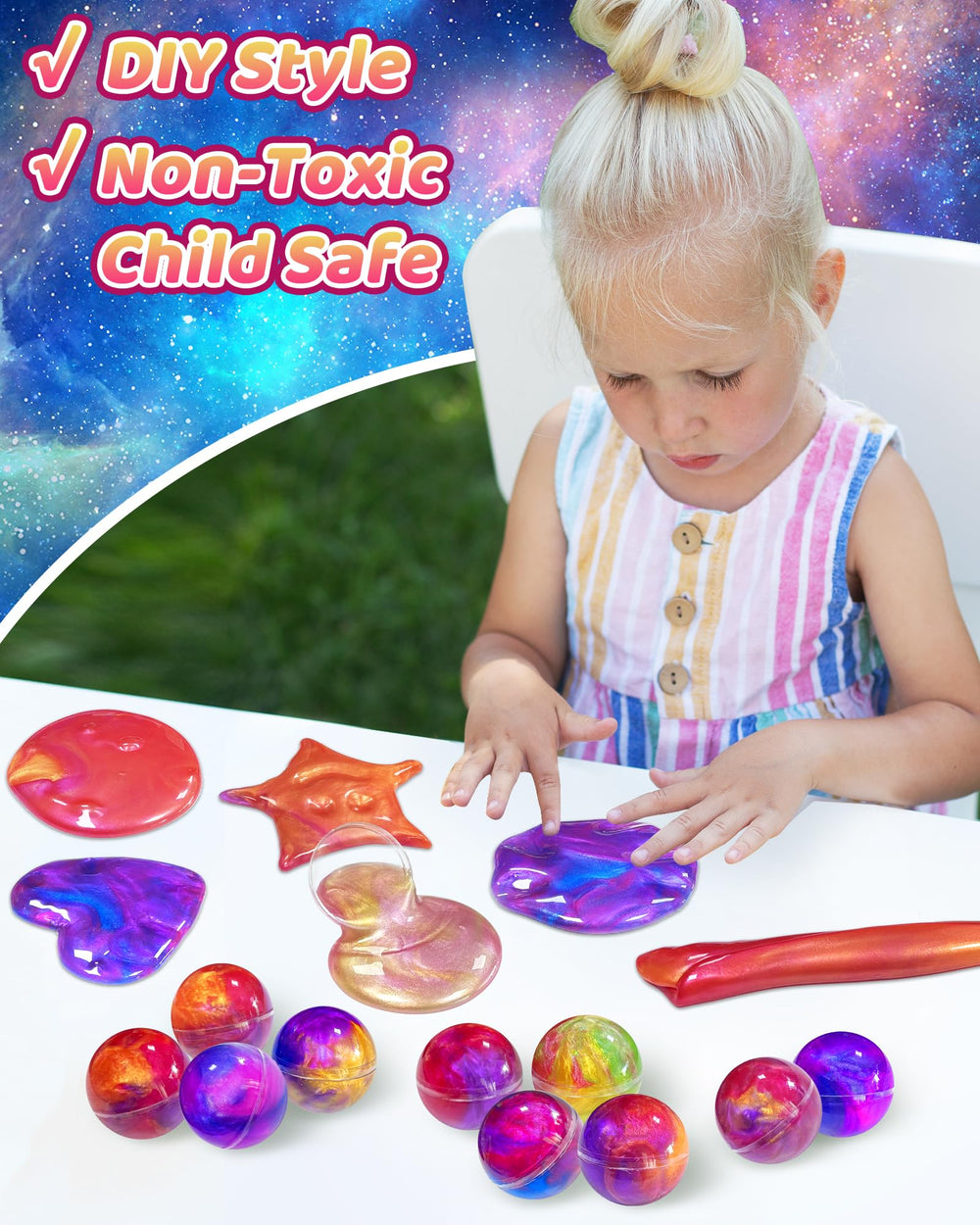Kidific Galaxy Slime Ball party favor adds interactive fun to events
