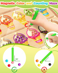Kidific magnetic pen and beads enable precise tracking and dexterity