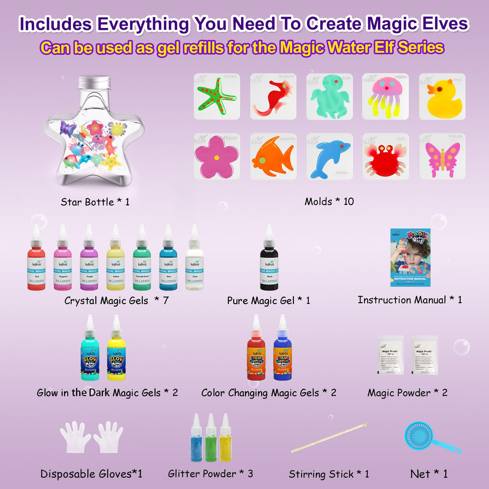Kiditos Glow Gels set for luminous after-dark sensory fun